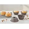 Set de 4 moules à mini kouglof acier revêtement antiadhérent 10 cm Mathon