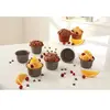 Set 6 moules à gros muffins acier revêtement antiadhérent 7,3 cm Mathon