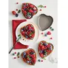 Mathon Set de 4 moules à tartelette coeur revêtement antiadhérent 11 c...