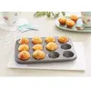 Plaque 12 mini-muffins acier revêtement antiadhérent 26 cm Mathon
