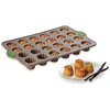 Mathon Rigiflex Plaque 24 mini-canelés en silicone structure acier 34 ...