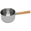 Casserole inox manche bois Natural'Inox 16 cm Mathon