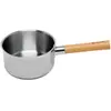 Casserole inox manche bois Natural'Inox 18 cm Mathon