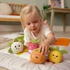 Les Dooballs Set de 4 balles doudous Potager