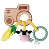 Little Big Friends Hochet en bois Ferme