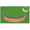 PISCINEO Bâche Hiver Eco Verte Compatible Piscine Ubbink Linéa 500x1100
