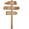 Grandes PANCARTES Playa surf camp BEACH PARTY en bois 70cm