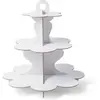 Présentoir 3 étages blanc - NO NAME - 34 cm - pour verrines et cupcakes