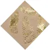 Arty Fêtes Factory Lot de 16 serviettes en papier kraft Tropi Chic palmier