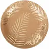 Arty Fêtes Factory Lot de 8 assiettes en carton kraft Tropi Chic palmier