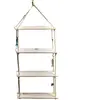 Etagères La Balnéaire bois blanchi à suspendre 45cm x 1,17m
