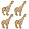 Set de 4 Marque-places résine pailletée OR 8,5cm Girafe