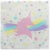 Paquet de 20 SERVIETTES Licorne 33 x 33cm