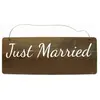 PANCARTE bois naturel Just Married 35cm