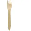 Sachet de 12 FOURCHETTES écologiques en Bois 16cm, Naturel