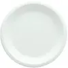 RueDeLaFete Lot de 25 petites Assiettes 100% biodégradables RONDES bla...