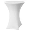 Housse pour mange-debout en Spandex 110x80cm, Blanc