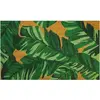 ID MAT Feuilles Tapis Paillasson, Coco, Vert, 45x75x1,5 cm
