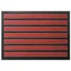 IDMAT Tapis combi absorbant grattant rouge - 40 x 60 cm