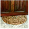 ID Mat Tapis grattant - 45x75 cm - demi-lune coco