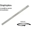 Réglet acier flexible double face ép 0,5mm l 13mm l 15cm - graphoplex