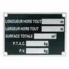 Plaque Constructeur - Remorque