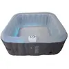 SUNSPA - Spa Gonflable 6 personnes carré avec Bandeau LED - Pret en 5 minutes