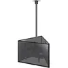 Kimex Support plafond pour 3 écrans tv 50'- 75' Hauteur réglable 86-325 cm