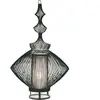 Lampe en métal noir 21x57cm Opium - Forestier