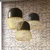 Forestier ANEMOS-Suspension Céramique/Bois Ø35cm H45cm