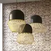 Forestier ANEMOS-Suspension Céramique/Bois Ø55cm H42cm