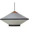 Forestier CYMBAL-Suspension en Velours / Lin et Bois Ø50cm