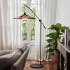 Forestier Parrot lampadaire abat-jour abaca, sable