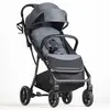 BEBE2LUXE Poussette canne Okto gris : De la naissance à 4 ans Ultra compacte