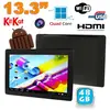 Tablette Tactile Grand Écran 13.3 pouces Android Bluetooth Quad Core 64 Go Noir YONIS
