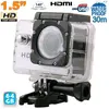 Yonis Mini Caméra Sport HD 720P Etanche 30M 1.5' Photos Vidéo Angle 140° Argent 64 Go