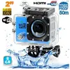 Yonis Camera Embarquée Sports Wi-Fi LCD Caisson Etanche Waterproof Full HD Bleue 8 Go