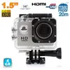 Yonis Mini Caméra Sport HD 1080P Etanche 30M Ecran Photos Vidéo Angle 140° Argent 4 Go