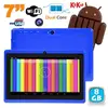 Tablette Tactile Android 6.0 7 Pouces Quad Core 12Go Dual Cam Flash Bleue YONIS