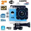 Yonis Caméra Etanche 4K Sport Ecran LCD 2' Pouces Option Slow Motion Wi-Fi HDMI Bleu