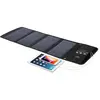 YONIS Chargeur Dual USB Appareils Panneau Solaire Portable Pliable 28W Etanche Noir