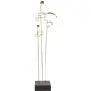 Lampe sans fil design en acier et laiton brossé Boucle - DCW Editions