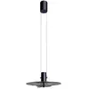 Suspension en acier et verre noire Delumina - DCW Editions