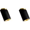 Pack duo plafonnier diagonal en acier finition noir mat 8,5cm Tobo - D...