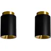 Pack duo plafonnier en acier finition noir mat 8,5cm Tobo - DCW Editio...