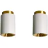 Pack duo plafonnier en acier finition blanc mat 8,5cm Tobo - DCW Editi...