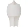 Lampe design en gypse et aluminium blanche 27,6x51cm Grande B - DCW Ed...