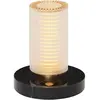 Lampe de table doré et socle en marbre noir Frechin - DCW editions