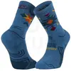Chaussettes bv sport trek double gr haute lyocell aztec bleu