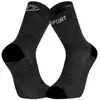 Chaussettes trekking bv sport double gr haute merinos gris   noir